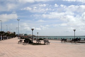 Dakhla's bayfront promenade.