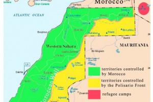 Map of Western Sahara