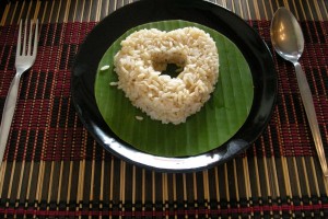 heart made of rice