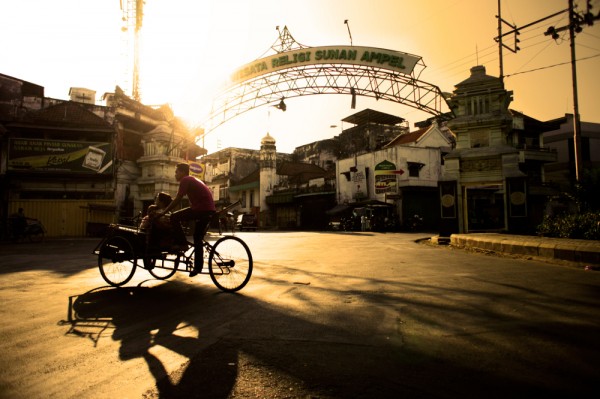 Surabaya pedicab