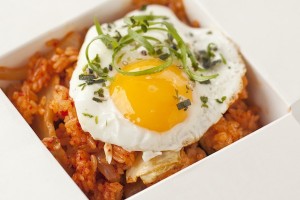 Kimchi rice bowl, Marination Mobile