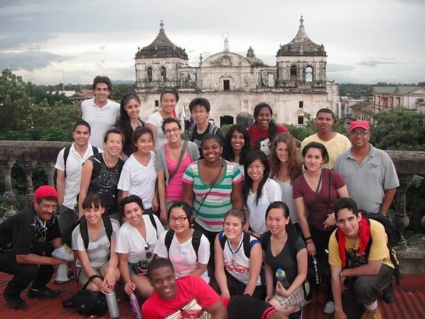 With the team Photo by author