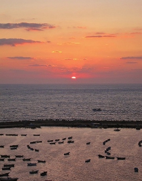 View of the Gaza Port