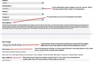 #explorecanada contest form example #explorecanada contest form example