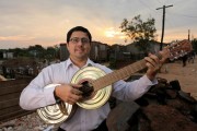 Favio Chavez, Director of the Orchestra. Photo courtesy of Landfill Harmonic