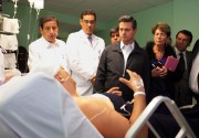 President Nieto with a victim