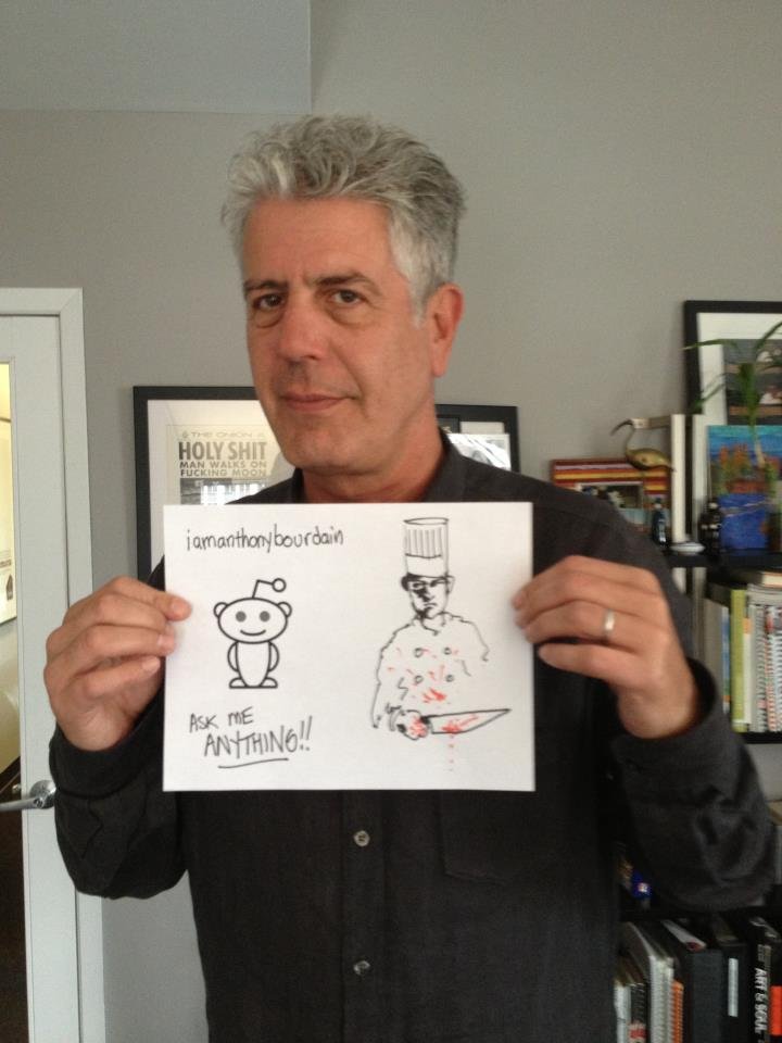 Bourdain on Reddit