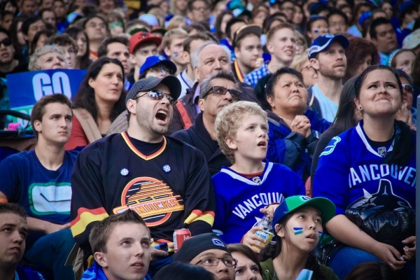 Angry Canucks fan