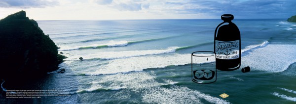 This is my shot and by home beach Piha. It's shot on a 6x17cm panoramic film camera, I went back to analogue in 2010 because I couldn't yield the megabytes I wanted in digi. It's been a huge stoke some of my analogue panoramas made the cut.