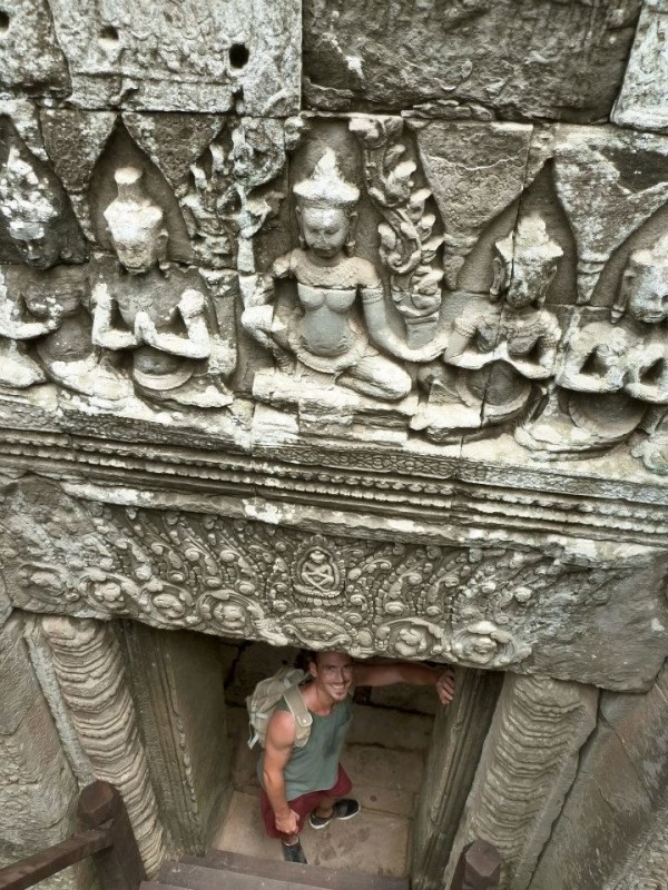 A person at Angkor