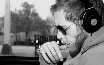 Listening to music