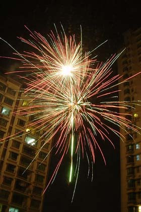 Fireworks in Shanghai