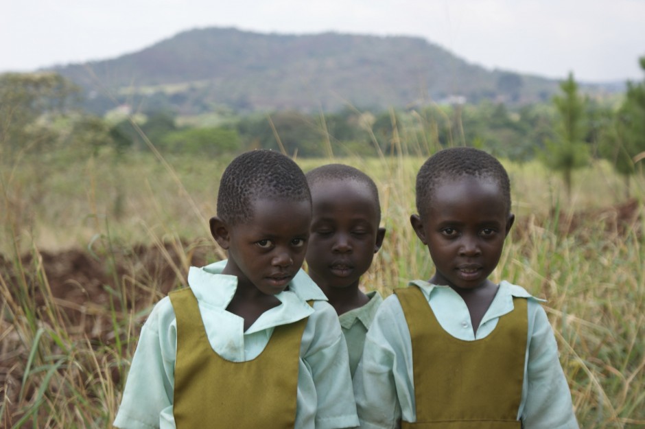 New friends from P2 Ikoba Girls Primary