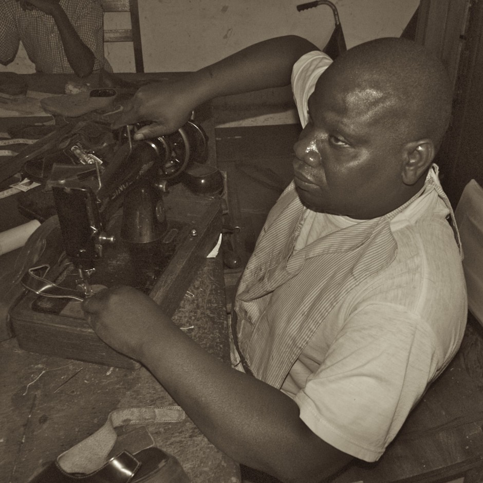 Teacher of leather work at Masindi school for the handicapped