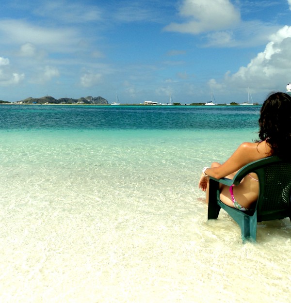 Relaxing at the beach