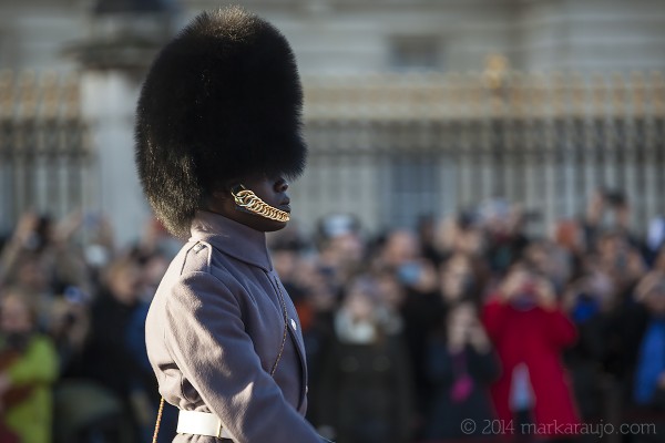 Ceremonial duties are just a small part of a guardsman's life. And they not always wear their well-known red and black uniforms.