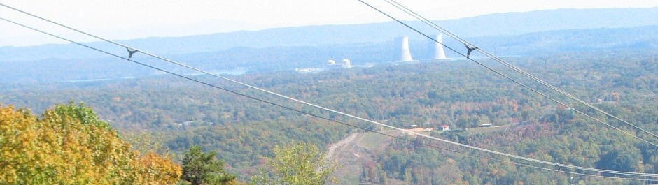 A view from near the start of the hike. While at first the Sequoyah nuclear power plant might seem out of place, I've learned to see views like this one as presenting an honest picture of humanity's place in nature.