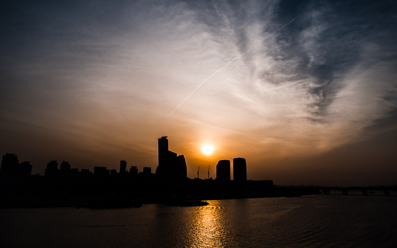 Sunset Over Yeouido Island