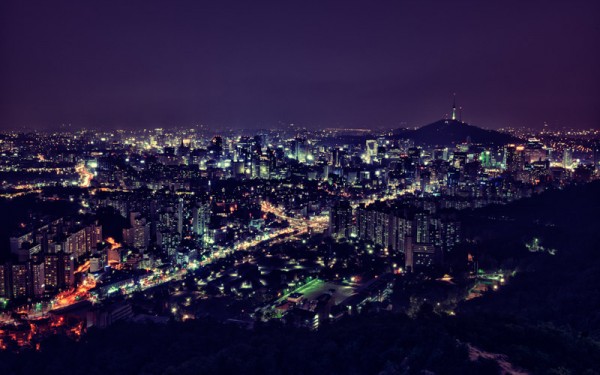 View of Seoul Tower - Ansan Mountain - Seoul - South Korea