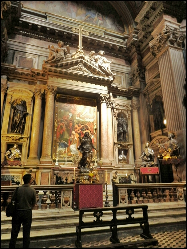 Inside the Duomo in Naples