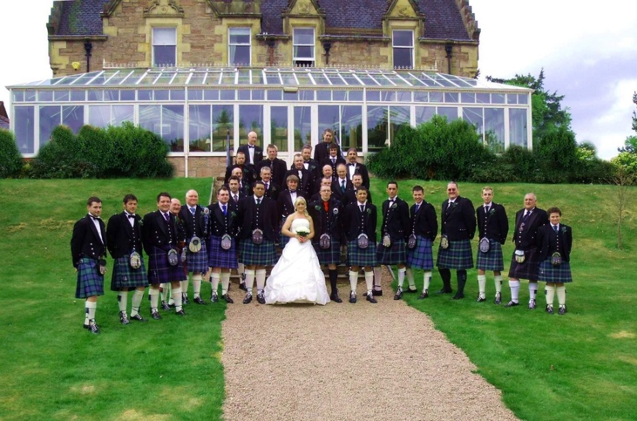 Scottish matrimony party, Scottish matrimony kilts