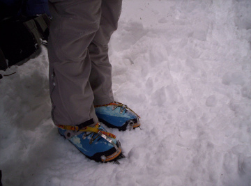 plastic mountaineering boots photo
