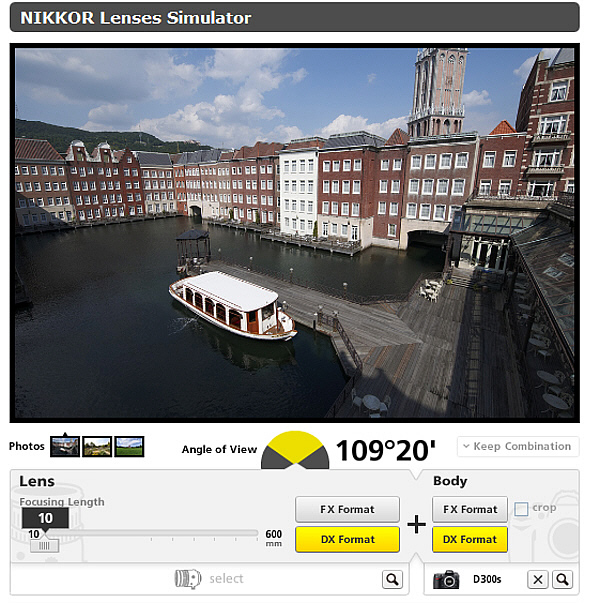 Nikkor Lenses Simulator