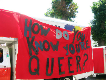 Banner reading 'How do you know if you're queer?'