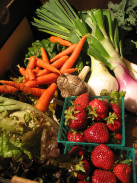 CSA fruit and veg box