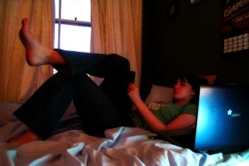 work in bed
