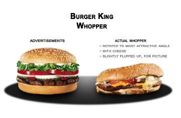 Burger King burger comparison