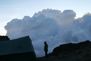mountain storm photo