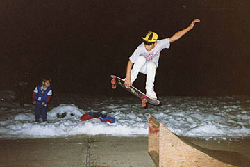 The author getting some air