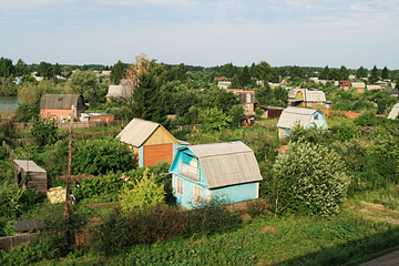 10 minutes outside of Omsk, Russia, on the Trans-Siberian