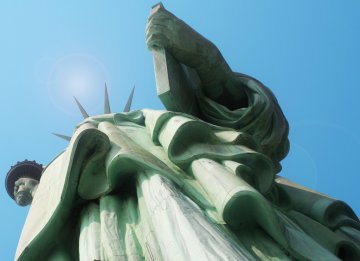 Statue of Liberty low angle
