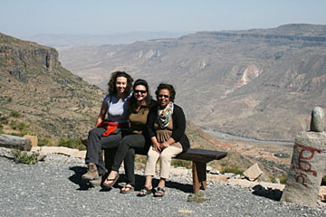 Lisaopia and her family in Debra Lebanos