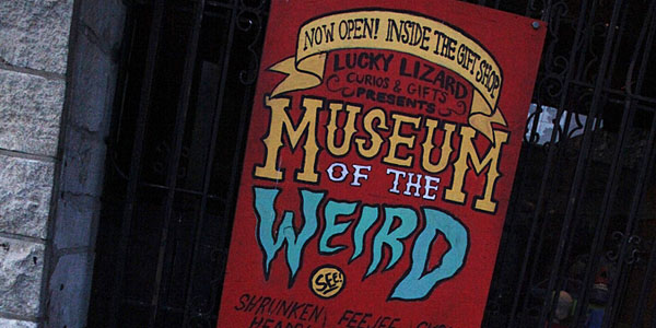 Museum of the Weird sign