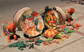 Crafts for sale in Todos Santos, Mexico