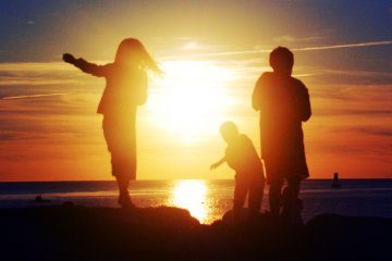 Sunset on the beach, Martha's Vineyard