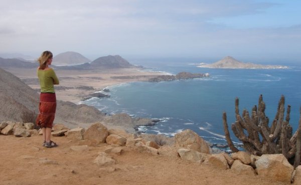 At the mirador in Pan de Azucar National Park