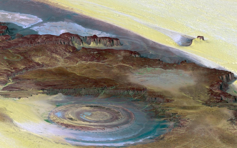 The Richat Structure from space