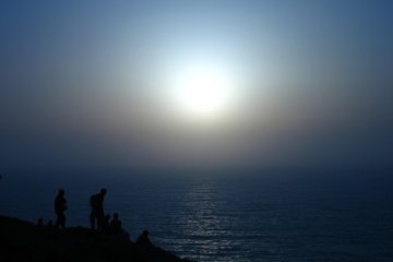 Blue sunset over Sagres, Portugal
