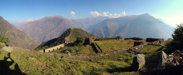 Panorama of Choquequirao, Peru