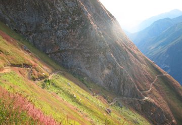 Mountain trail to Choquequirao