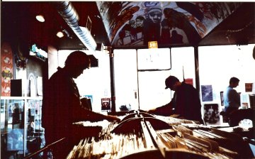 Record shopping in Chicago