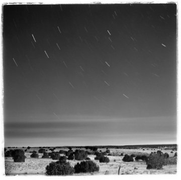 Star trail in New Mexico
