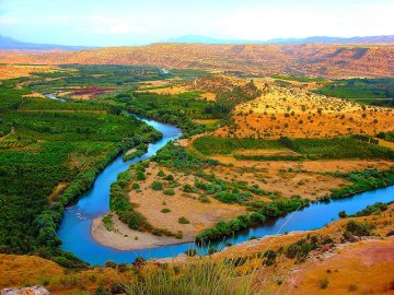 Greater Zab River near Erbil, Iraqi Kurdistan