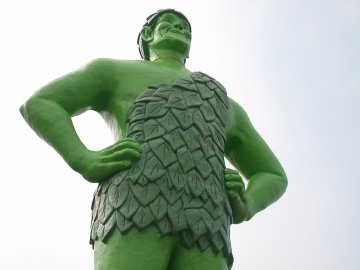 Jolly Green Giant statue