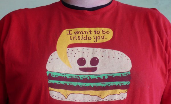 Funny hamburger t-shirt