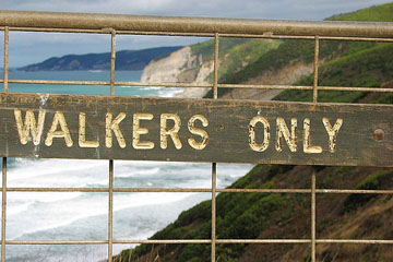 Walkers only sign